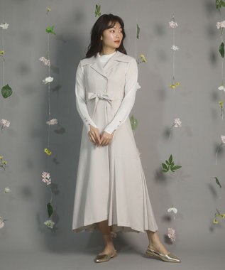 Green Parks ｄａｚｚｌｉｎ　トレンチ風ワンピース Beige