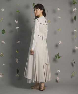 Green Parks ｄａｚｚｌｉｎ　トレンチ風ワンピース Beige