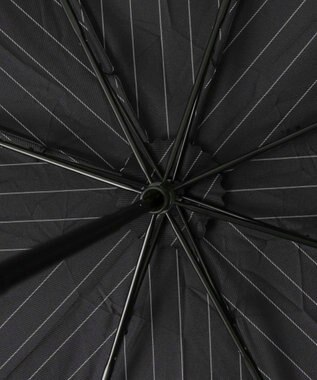 MOONBAT POLO RALPH LAUREN メンズ 折りたたみ傘 ストライプ×BEAR 65cm ブラック