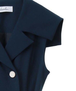 Green Parks ｄａｚｚｌｉｎ　トレンチ風ワンピース Navy