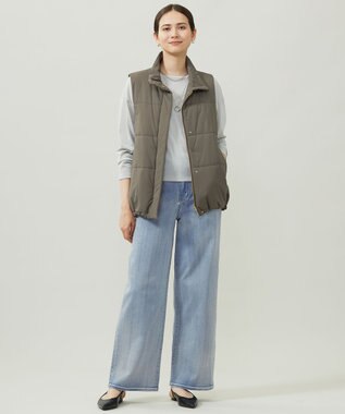 自由区 L 【カタログ掲載】ソフトナイロンリップ ベスト カーキ