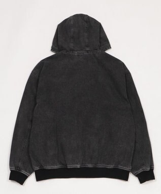 WEGO ワーカーズフードブルゾン デニムブラックソノタ