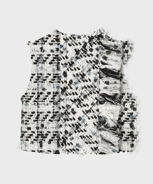 GRACE CONTINENTAL コンパクトツイードベスト キナリ