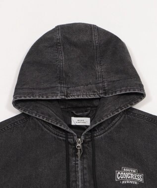 WEGO ワーカーズフードブルゾン デニムブラックソノタ