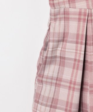 ANY KIDS 【2点セット】セーラージャケット+チェックワンピース ピンクベージュ