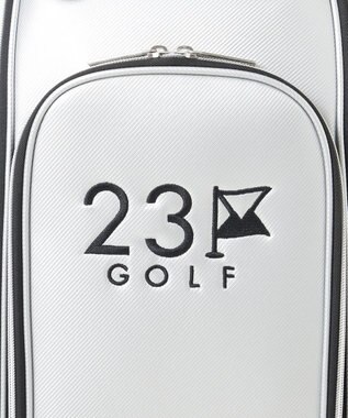 23区GOLF 【UNISEX】セルフスタンドバッグ内蔵キャディバッグ キャリー付き 練習や電車移動に◎ シルバー系