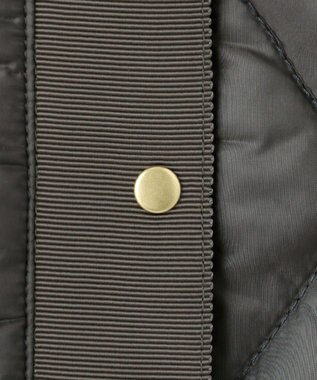 J.PRESS LADIES 高密度タフタ キルティング ロング コート グレー系