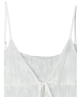 Green Parks ２ｗａｙ　レイヤードレースワンピース White