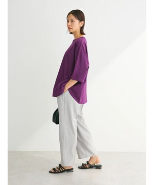 Green Parks インド綿 BIGサイズブロックロゴ半袖プルオーバー Purple