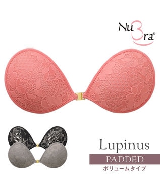 BRADELIS New York 【NuBra / ボリュームアップ】パテッドヌーブラ ルピナス サーモンピンク