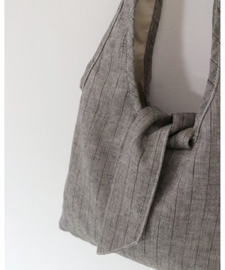 MORROW by thank 【A4サイズ収納可/軽量】DREW W トートバッグ ベージュ　リネン混