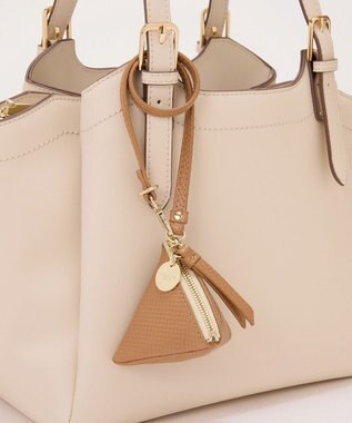 TOPKAPI 【TREASURE TOPKAPI】クロスエンボス レザー マルチケース/コインケース キャメル