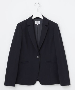 J.PRESS LADIES 【定番人気・セットアップ対応】T/R アルガンシルク テーラード ジャケット ダークネイビー系