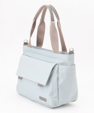 Y'SACCS ダブルタブ　トラベル2WAYトートバッグ ライトグレー