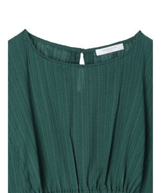 Green Parks 変形ストライプジャガードチュニック Green