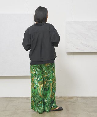 J.PRESS YORK STREET 【WOMEN】シアーショート ブラウス ブラック系