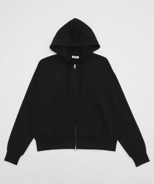 WEGO 【ユニセックス着用ITEM/MLサイズ展開】コンパクトフィットダブルZIPパーカー ブラック