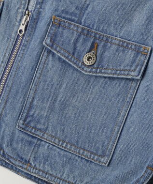 AMERICAN HOLIC ショート丈デニムベスト Light Indigo