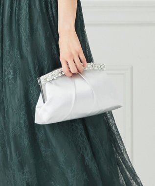  【2WAY】ジュエル調フレームパーティ バッグ