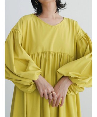 Green Parks armonia．２ｗａｙ袖ボリュームワンピース Yellow