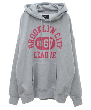 CRAFT STANDARD BOUTIQUE 【ユニセックス】裏毛プリントパーカー Gray Mixture