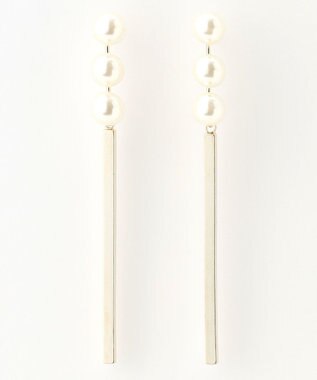  【WEB限定】パールバーピアス(両耳用)