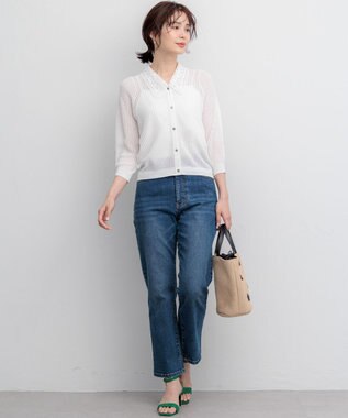 組曲 ミッドデニム パンツ ユーズドブルー系