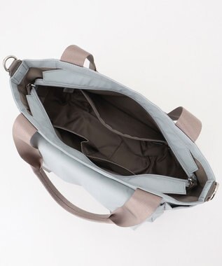 Y'SACCS ダブルタブ　トラベル2WAYトートバッグ ライトグレー