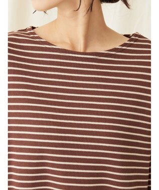 CRAFT STANDARD BOUTIQUE ボーダーワッフルプルオーバー Brown