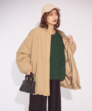 Green Parks ふわふわケーブルニットプルオーバー Green