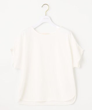 ANY SIS プレーティングジャージーフレンチスリーブ カットソー オフ