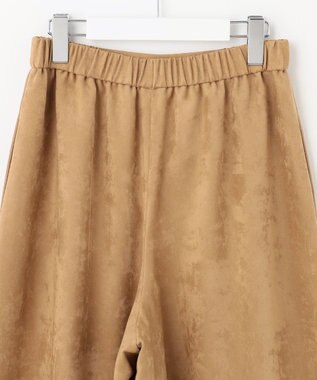 自由区 L 【洗える】ライトスエード キュロット キャメル系