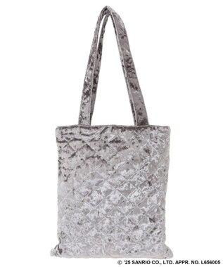 Green Parks チャーム付きベロアバック Gray