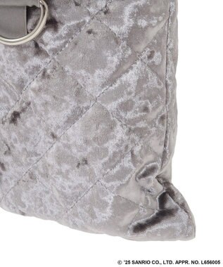 Green Parks チャーム付きベロアバック Gray