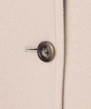 ANY SIS S ウールライクスタンドカラー ミドルコート アイボリー