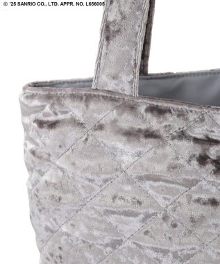 Green Parks チャーム付きベロアバック Gray