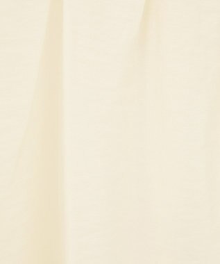 Green Parks フリルカラーリボンブラウス Ivory