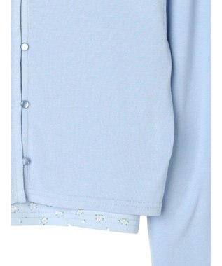 earth music&ecology ＳＥＴ２点カーディガン＋フラワーキャミ Sax