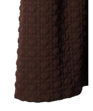 Green Parks armonia．異素材切替ワンピース Brown