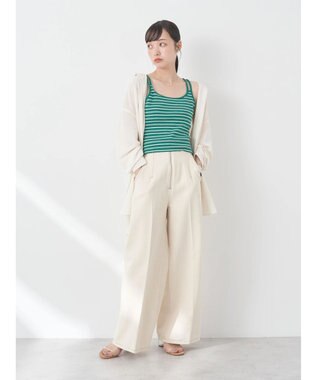 earth music&ecology クロップドキャミソール Off White