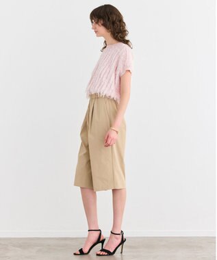 BEIGE， 【洗える】LYCORIS / カットジャカードプルオーバーニット Light Pink