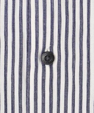 JOSEPH ABBOUD 【イージーケア・JAPANファブリック】ブロックストライプ シャツ ネイビー系1