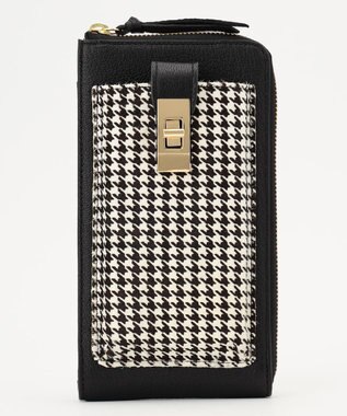 UNBILLION perche 牛革ハラコタイプ×ゴートモバイルウォレットショルダー