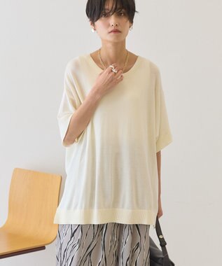 AMERICAN HOLIC 【前後2WAY】ポンチョニット Ivory