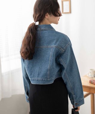 WEGO ショートデニムジャケット デニム中濃色