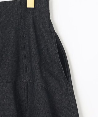 組曲 L 【組曲×setsuko sagittaire】ストレッチデニムスカート ブラック系