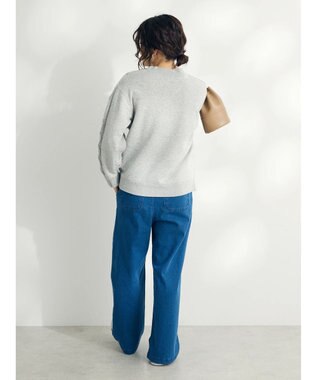 CRAFT STANDARD BOUTIQUE 裏起毛デニムワイドパンツ Blue