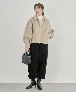 Green Parks ・ＥＬＥＮＣＡＲＥ　ＤＵＥ　ブークレＷ－ＺＩＰブルゾ Beige