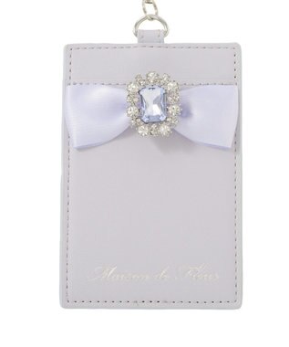 Maison de FLEUR ブルーマニアパスケース Grayish Blue