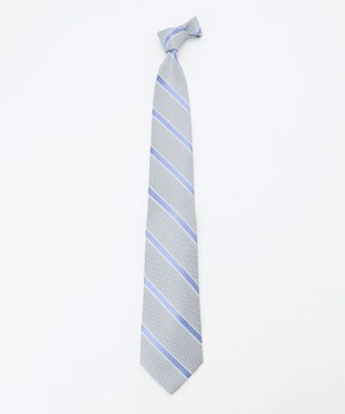 J.PRESS MEN 【JAPAN CRAFT】ストライプネクタイ サックスブルー系1